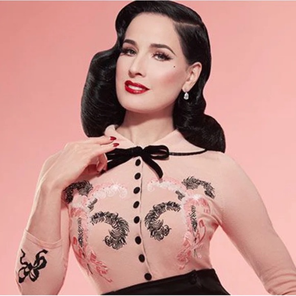 Peach Dita Cardigan - Picture 1 of 6